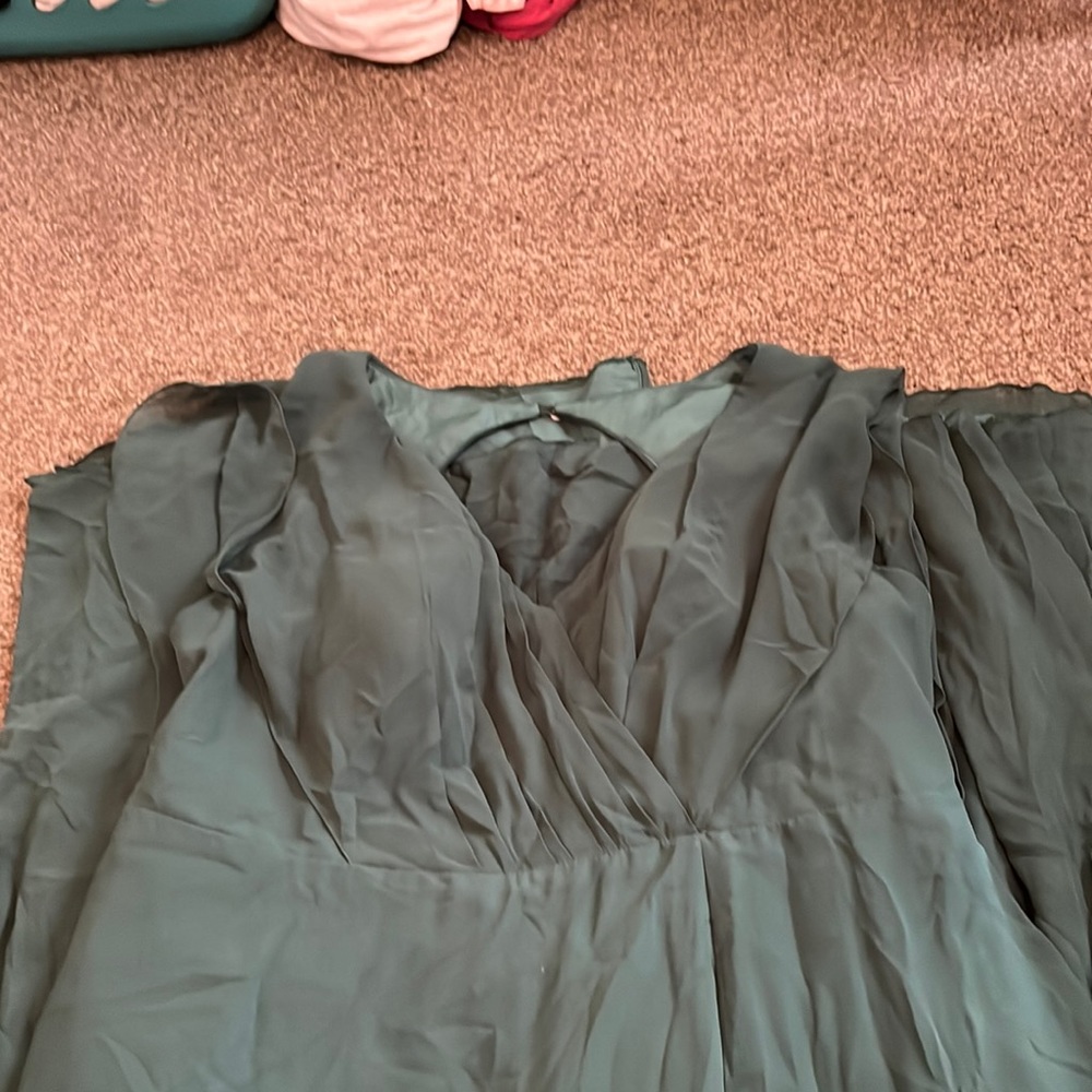 Formal forest green dress